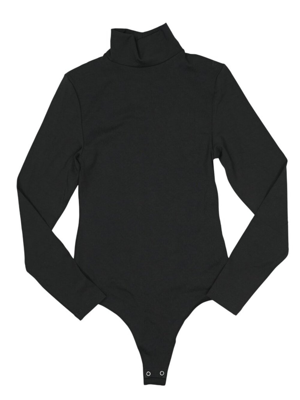 The Park Joyce LS Mock Neck Bodysuit in Black
